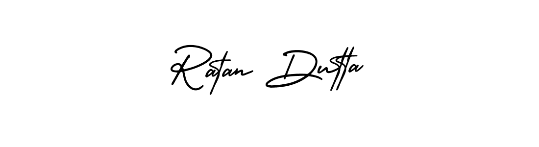 You should practise on your own different ways (AmerikaSignatureDemo-Regular) to write your name (Ratan Dutta) in signature. don't let someone else do it for you. Ratan Dutta signature style 3 images and pictures png