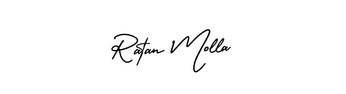 Create a beautiful signature design for name Ratan Molla. With this signature (AmerikaSignatureDemo-Regular) fonts, you can make a handwritten signature for free. Ratan Molla signature style 3 images and pictures png