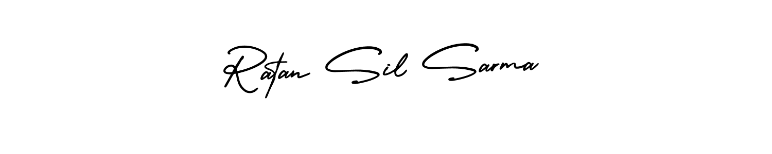 Create a beautiful signature design for name Ratan Sil Sarma. With this signature (AmerikaSignatureDemo-Regular) fonts, you can make a handwritten signature for free. Ratan Sil Sarma signature style 3 images and pictures png