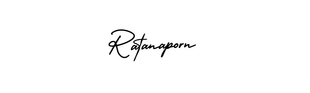 Create a beautiful signature design for name Ratanaporn. With this signature (AmerikaSignatureDemo-Regular) fonts, you can make a handwritten signature for free. Ratanaporn signature style 3 images and pictures png