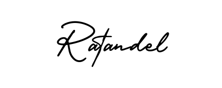 Looking for an artistic signature for Ratandel? The AmerikaSignatureDemo-Regular calligraphy style gives a sophisticated flow suitable for business cards and emails. Ratandel signature style 3 images and pictures png