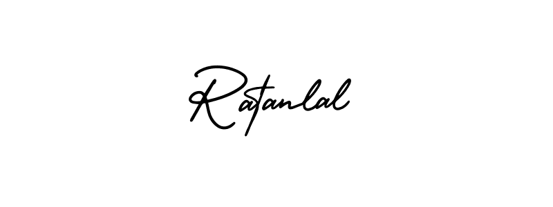 Design your own signature with our free online signature maker. With this signature software, you can create a handwritten (AmerikaSignatureDemo-Regular) signature for name Ratanlal. Ratanlal signature style 3 images and pictures png