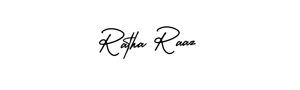 Design your own signature with our free online signature maker. With this signature software, you can create a handwritten (AmerikaSignatureDemo-Regular) signature for name Ratha Raaz. Ratha Raaz signature style 3 images and pictures png