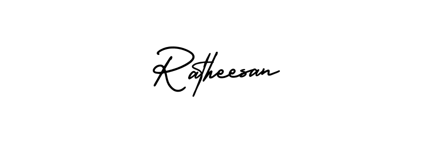 How to Draw Ratheesan signature style? AmerikaSignatureDemo-Regular is a latest design signature styles for name Ratheesan. Ratheesan signature style 3 images and pictures png