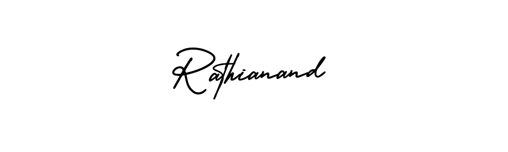 How to make Rathianand signature? AmerikaSignatureDemo-Regular is a professional autograph style. Create handwritten signature for Rathianand name. Rathianand signature style 3 images and pictures png