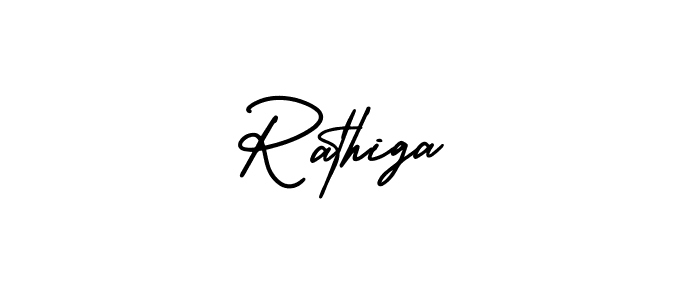 How to make Rathiga signature? AmerikaSignatureDemo-Regular is a professional autograph style. Create handwritten signature for Rathiga name. Rathiga signature style 3 images and pictures png