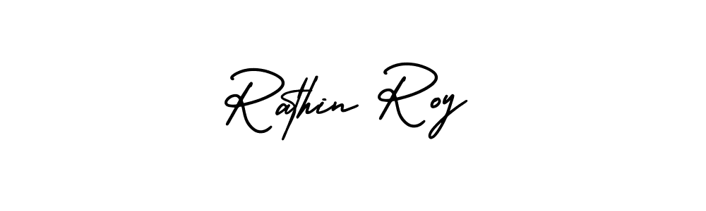 Make a beautiful signature design for name Rathin Roy. With this signature (AmerikaSignatureDemo-Regular) style, you can create a handwritten signature for free. Rathin Roy signature style 3 images and pictures png