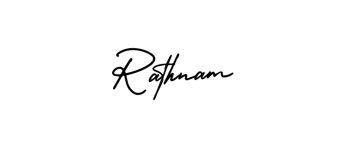 if you are searching for the best signature style for your name Rathnam. so please give up your signature search. here we have designed multiple signature styles  using AmerikaSignatureDemo-Regular. Rathnam signature style 3 images and pictures png