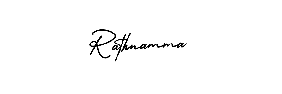 AmerikaSignatureDemo-Regular is a professional signature style that is perfect for those who want to add a touch of class to their signature. It is also a great choice for those who want to make their signature more unique. Get Rathnamma name to fancy signature for free. Rathnamma signature style 3 images and pictures png