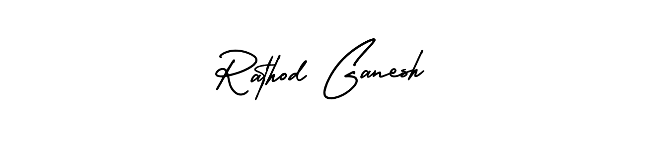 Design your own signature with our free online signature maker. With this signature software, you can create a handwritten (AmerikaSignatureDemo-Regular) signature for name Rathod Ganesh. Rathod Ganesh signature style 3 images and pictures png