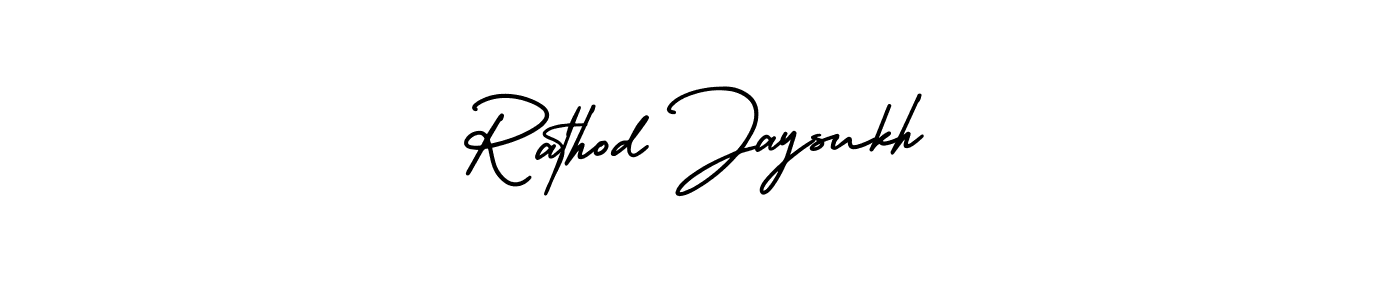 AmerikaSignatureDemo-Regular is a professional signature style that is perfect for those who want to add a touch of class to their signature. It is also a great choice for those who want to make their signature more unique. Get Rathod Jaysukh name to fancy signature for free. Rathod Jaysukh signature style 3 images and pictures png