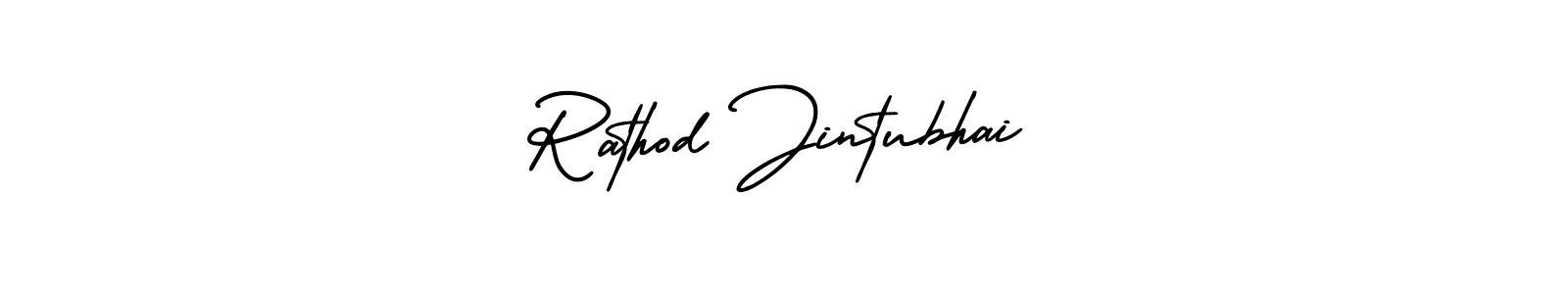 Rathod Jintubhai stylish signature style. Best Handwritten Sign (AmerikaSignatureDemo-Regular) for my name. Handwritten Signature Collection Ideas for my name Rathod Jintubhai. Rathod Jintubhai signature style 3 images and pictures png