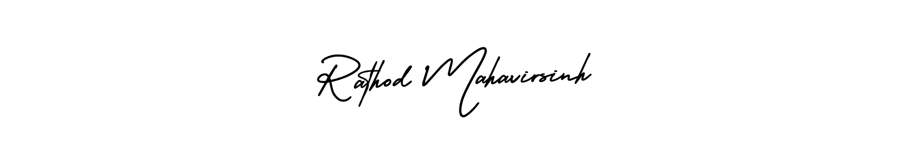 Design your own signature with our free online signature maker. With this signature software, you can create a handwritten (AmerikaSignatureDemo-Regular) signature for name Rathod Mahavirsinh. Rathod Mahavirsinh signature style 3 images and pictures png