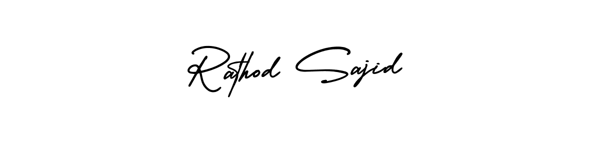 Here are the top 10 professional signature styles for the name Rathod Sajid. These are the best autograph styles you can use for your name. Rathod Sajid signature style 3 images and pictures png