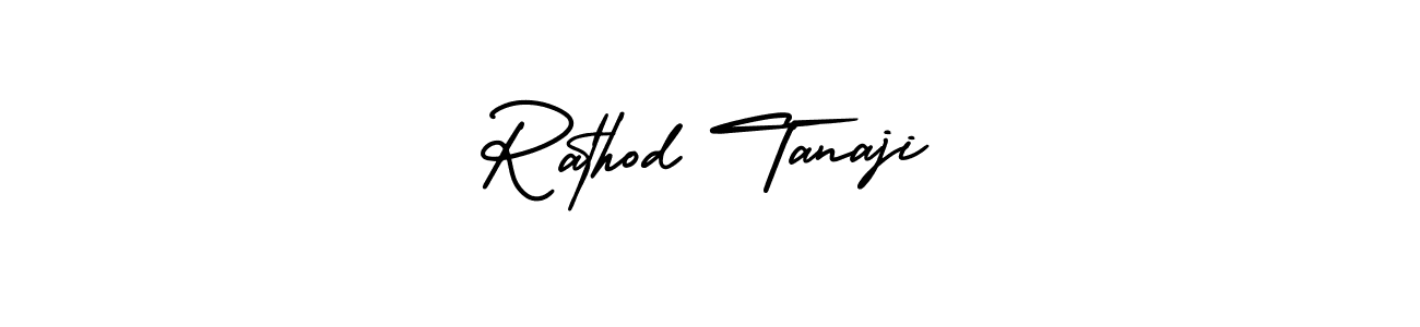Make a short Rathod Tanaji signature style. Manage your documents anywhere anytime using AmerikaSignatureDemo-Regular. Create and add eSignatures, submit forms, share and send files easily. Rathod Tanaji signature style 3 images and pictures png