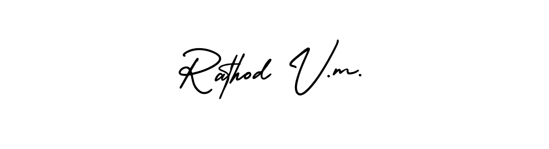 Check out images of Autograph of Rathod V.m. name. Actor Rathod V.m. Signature Style. AmerikaSignatureDemo-Regular is a professional sign style online. Rathod V.m. signature style 3 images and pictures png