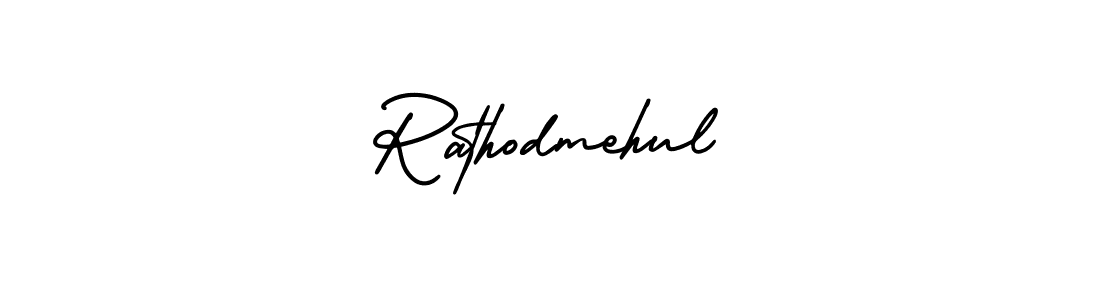 Create a beautiful signature design for name Rathodmehul. With this signature (AmerikaSignatureDemo-Regular) fonts, you can make a handwritten signature for free. Rathodmehul signature style 3 images and pictures png