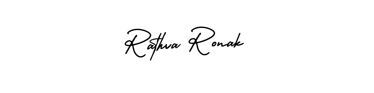 How to make Rathva Ronak signature? AmerikaSignatureDemo-Regular is a professional autograph style. Create handwritten signature for Rathva Ronak name. Rathva Ronak signature style 3 images and pictures png