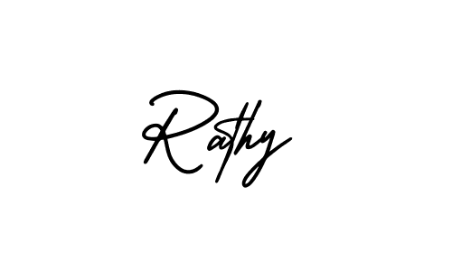 Similarly AmerikaSignatureDemo-Regular is the best handwritten signature design. Signature creator online .You can use it as an online autograph creator for name Rathy. Rathy signature style 3 images and pictures png