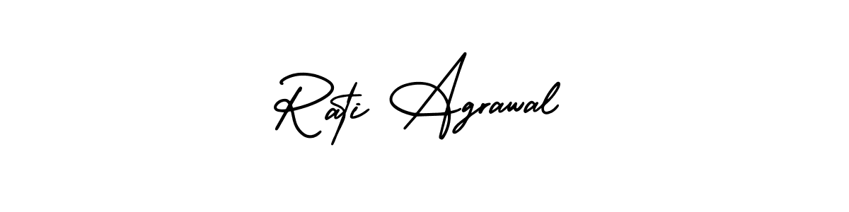 Also we have Rati Agrawal name is the best signature style. Create professional handwritten signature collection using AmerikaSignatureDemo-Regular autograph style. Rati Agrawal signature style 3 images and pictures png