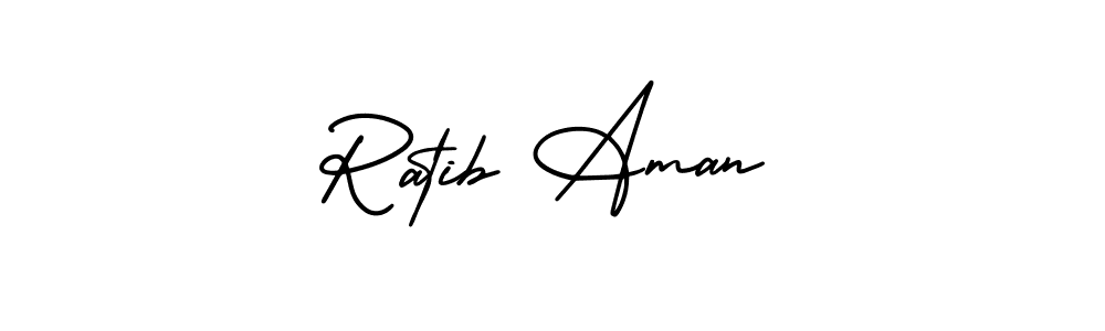 Make a beautiful signature design for name Ratib Aman. Use this online signature maker to create a handwritten signature for free. Ratib Aman signature style 3 images and pictures png