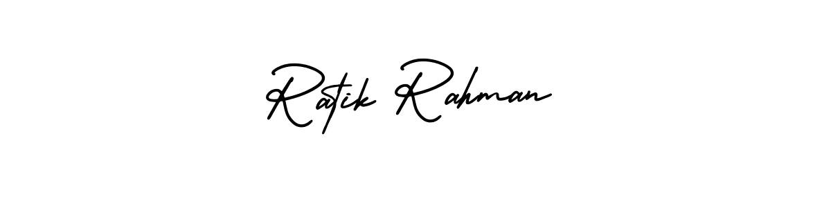 Also we have Ratik Rahman name is the best signature style. Create professional handwritten signature collection using AmerikaSignatureDemo-Regular autograph style. Ratik Rahman signature style 3 images and pictures png