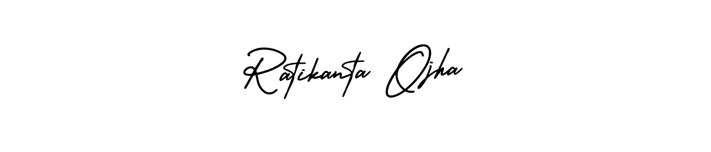This is the best signature style for the Ratikanta Ojha name. Also you like these signature font (AmerikaSignatureDemo-Regular). Mix name signature. Ratikanta Ojha signature style 3 images and pictures png
