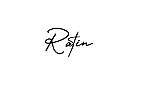 Use a signature maker to create a handwritten signature online. With this signature software, you can design (AmerikaSignatureDemo-Regular) your own signature for name Ratin. Ratin signature style 3 images and pictures png