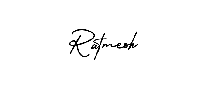 Use a signature maker to create a handwritten signature online. With this signature software, you can design (AmerikaSignatureDemo-Regular) your own signature for name Ratmesh. Ratmesh signature style 3 images and pictures png