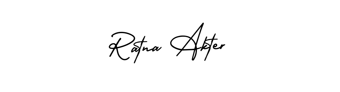 Make a short Ratna Akter signature style. Manage your documents anywhere anytime using AmerikaSignatureDemo-Regular. Create and add eSignatures, submit forms, share and send files easily. Ratna Akter signature style 3 images and pictures png