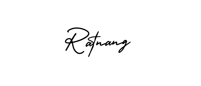 How to make Ratnang name signature. Use AmerikaSignatureDemo-Regular style for creating short signs online. This is the latest handwritten sign. Ratnang signature style 3 images and pictures png