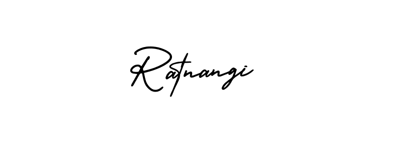 It looks lik you need a new signature style for name Ratnangi. Design unique handwritten (AmerikaSignatureDemo-Regular) signature with our free signature maker in just a few clicks. Ratnangi signature style 3 images and pictures png