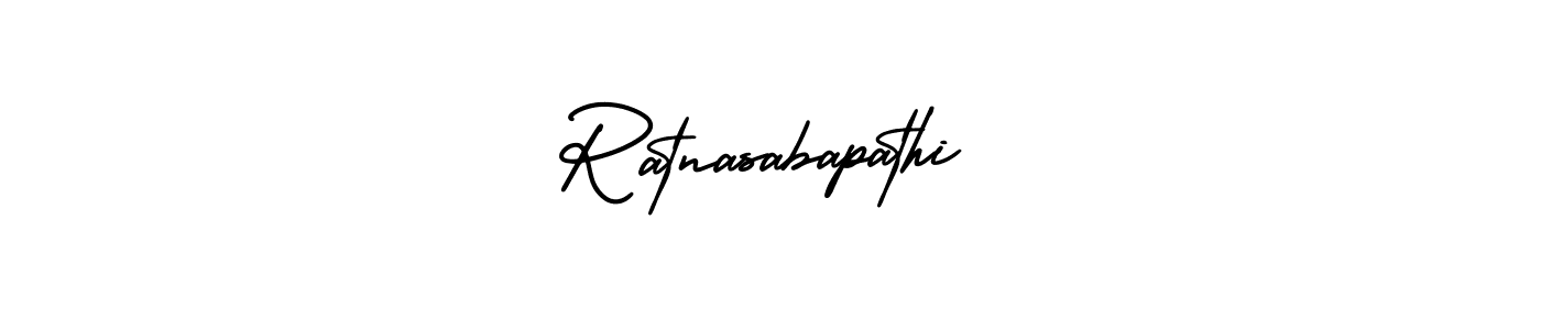 Create a beautiful signature design for name Ratnasabapathi. With this signature (AmerikaSignatureDemo-Regular) fonts, you can make a handwritten signature for free. Ratnasabapathi signature style 3 images and pictures png