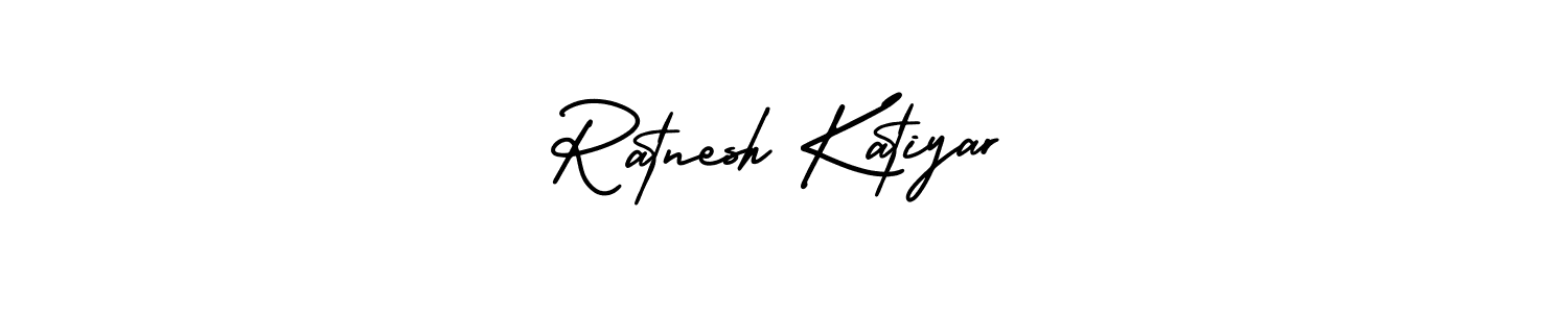 Ratnesh Katiyar stylish signature style. Best Handwritten Sign (AmerikaSignatureDemo-Regular) for my name. Handwritten Signature Collection Ideas for my name Ratnesh Katiyar. Ratnesh Katiyar signature style 3 images and pictures png