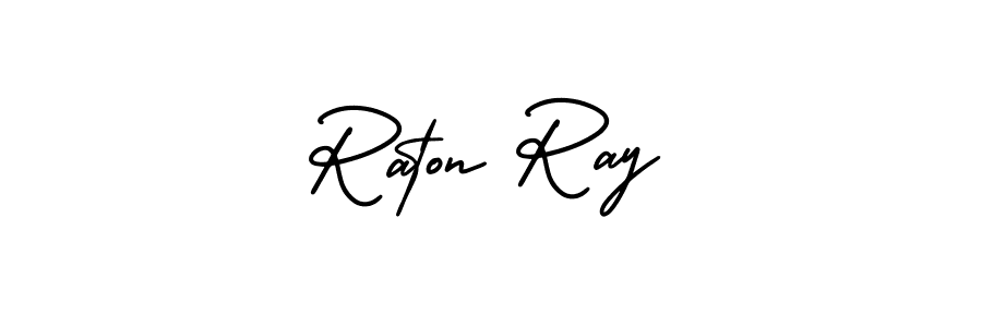 This is the best signature style for the Raton Ray name. Also you like these signature font (AmerikaSignatureDemo-Regular). Mix name signature. Raton Ray signature style 3 images and pictures png