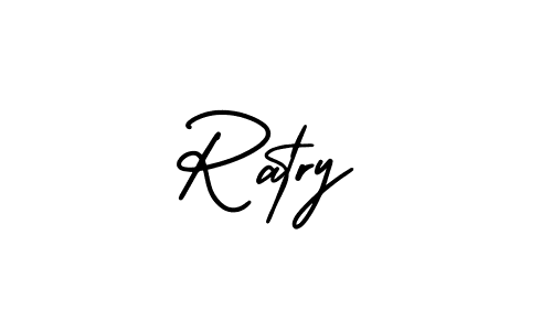 Ratry stylish signature style. Best Handwritten Sign (AmerikaSignatureDemo-Regular) for my name. Handwritten Signature Collection Ideas for my name Ratry. Ratry signature style 3 images and pictures png