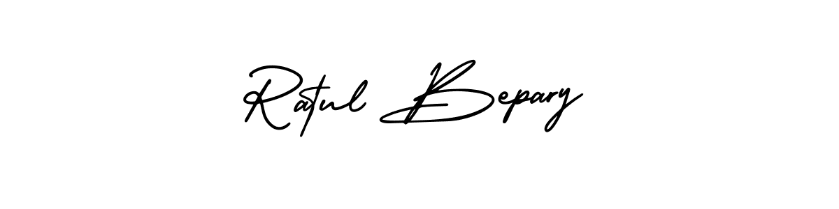 How to make Ratul Bepary name signature. Use AmerikaSignatureDemo-Regular style for creating short signs online. This is the latest handwritten sign. Ratul Bepary signature style 3 images and pictures png