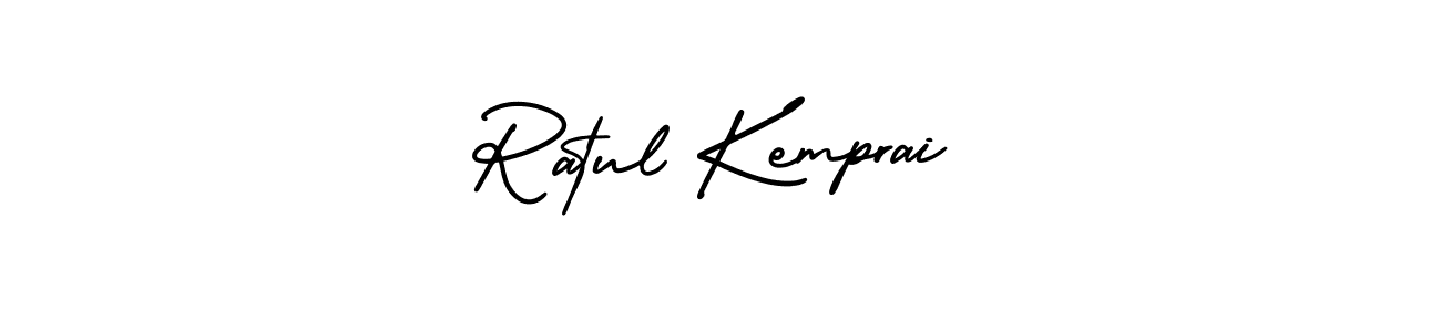 Make a beautiful signature design for name Ratul Kemprai. With this signature (AmerikaSignatureDemo-Regular) style, you can create a handwritten signature for free. Ratul Kemprai signature style 3 images and pictures png