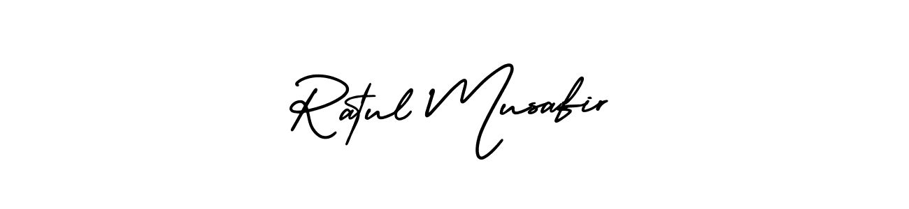 Also we have Ratul Musafir name is the best signature style. Create professional handwritten signature collection using AmerikaSignatureDemo-Regular autograph style. Ratul Musafir signature style 3 images and pictures png