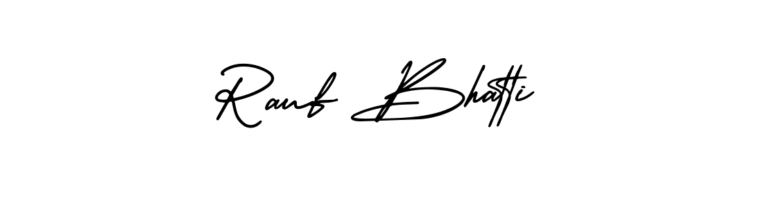 How to make Rauf Bhatti name signature. Use AmerikaSignatureDemo-Regular style for creating short signs online. This is the latest handwritten sign. Rauf Bhatti signature style 3 images and pictures png