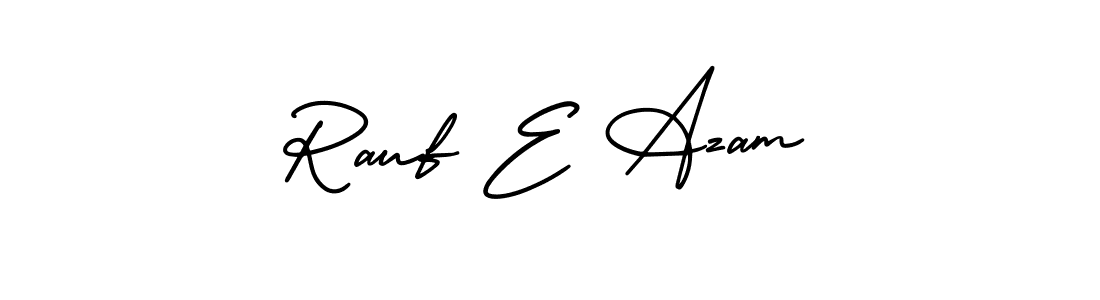 Design your own signature with our free online signature maker. With this signature software, you can create a handwritten (AmerikaSignatureDemo-Regular) signature for name Rauf E Azam. Rauf E Azam signature style 3 images and pictures png