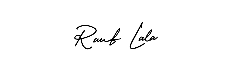 How to make Rauf Lala name signature. Use AmerikaSignatureDemo-Regular style for creating short signs online. This is the latest handwritten sign. Rauf Lala signature style 3 images and pictures png