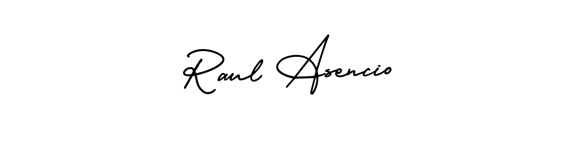 Create a beautiful signature design for name Raul Asencio. With this signature (AmerikaSignatureDemo-Regular) fonts, you can make a handwritten signature for free. Raul Asencio signature style 3 images and pictures png