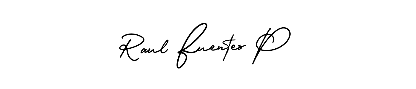 Also You can easily find your signature by using the search form. We will create Raul Fuentes P name handwritten signature images for you free of cost using AmerikaSignatureDemo-Regular sign style. Raul Fuentes P signature style 3 images and pictures png