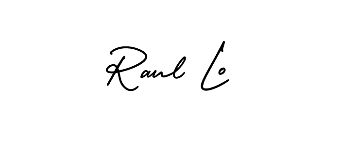 Also we have Raul Lo name is the best signature style. Create professional handwritten signature collection using AmerikaSignatureDemo-Regular autograph style. Raul Lo signature style 3 images and pictures png