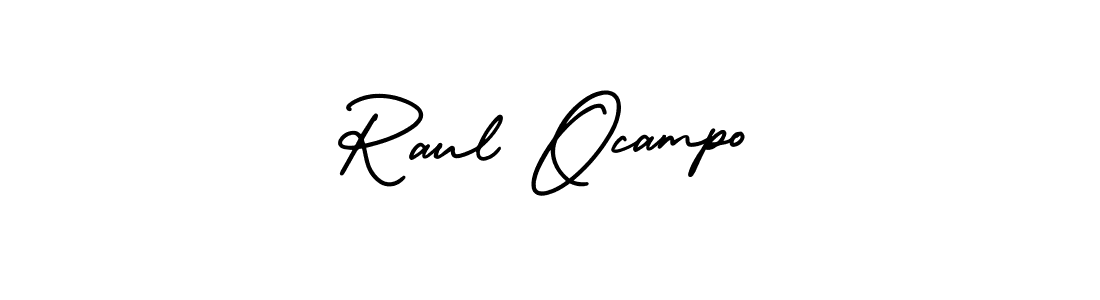 Design your own signature with our free online signature maker. With this signature software, you can create a handwritten (AmerikaSignatureDemo-Regular) signature for name Raul Ocampo. Raul Ocampo signature style 3 images and pictures png