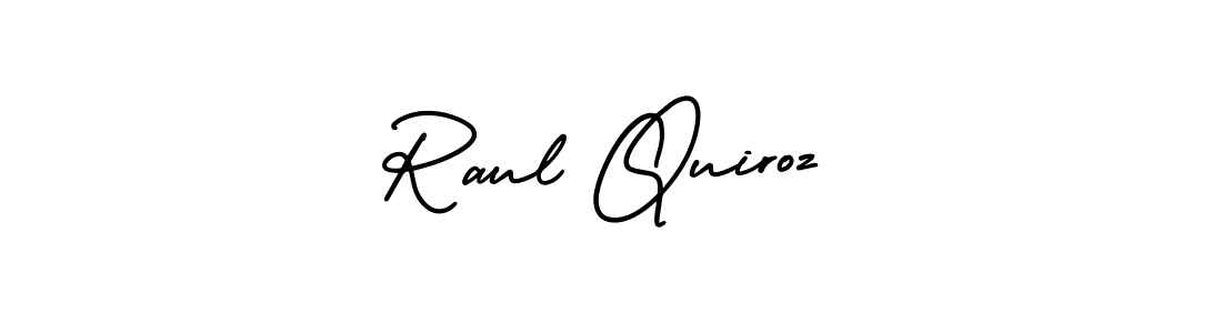 Similarly AmerikaSignatureDemo-Regular is the best handwritten signature design. Signature creator online .You can use it as an online autograph creator for name Raul Quiroz. Raul Quiroz signature style 3 images and pictures png