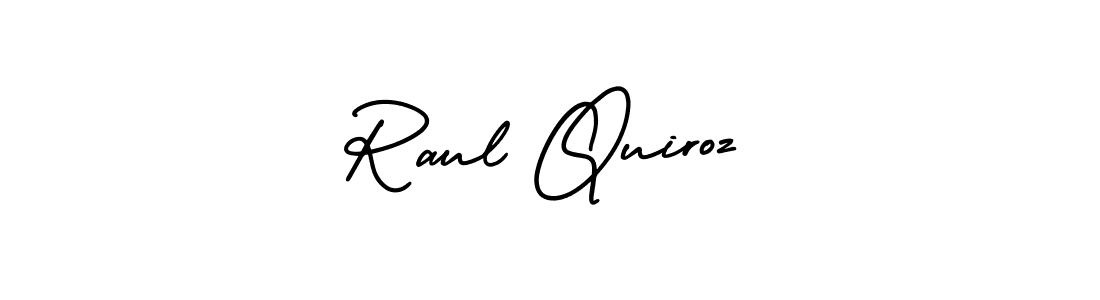 Also we have Raul Quiroz name is the best signature style. Create professional handwritten signature collection using AmerikaSignatureDemo-Regular autograph style. Raul Quiroz signature style 3 images and pictures png