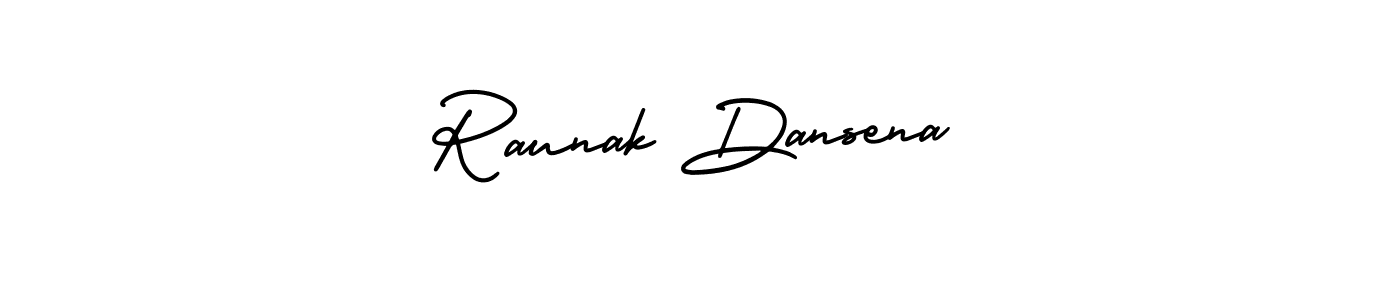 Use a signature maker to create a handwritten signature online. With this signature software, you can design (AmerikaSignatureDemo-Regular) your own signature for name Raunak Dansena. Raunak Dansena signature style 3 images and pictures png