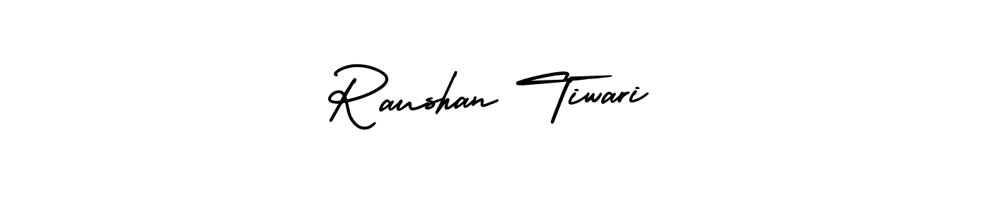 Design your own signature with our free online signature maker. With this signature software, you can create a handwritten (AmerikaSignatureDemo-Regular) signature for name Raushan Tiwari. Raushan Tiwari signature style 3 images and pictures png